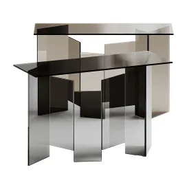 Tonelli design metropolis rectangular console table